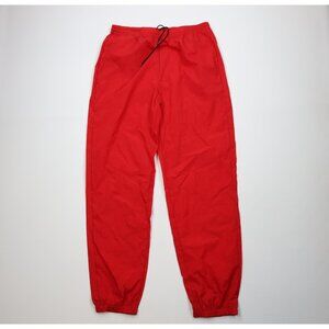 Vintage 90s Marlboro Mens XL Spell Out Packable Windbreaker Joggers Pants Red